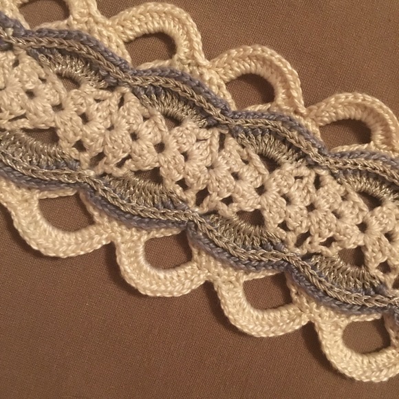 Handmade crochet scallop lace belt (READ DETAILS) - Picture 5 of 7